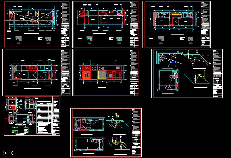 nhà 4 tầng,Bản vẽ nhà 4 tầng kích thước 6m x 19.2m,Bản vẽ autocad thiết kế nhà 4 tầng,bố trí điện nước